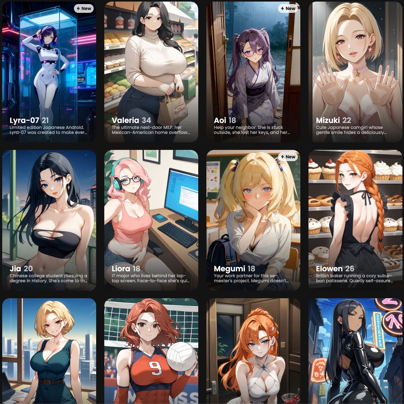 Chicas hentai y waifus anime de YumeAIChat.com